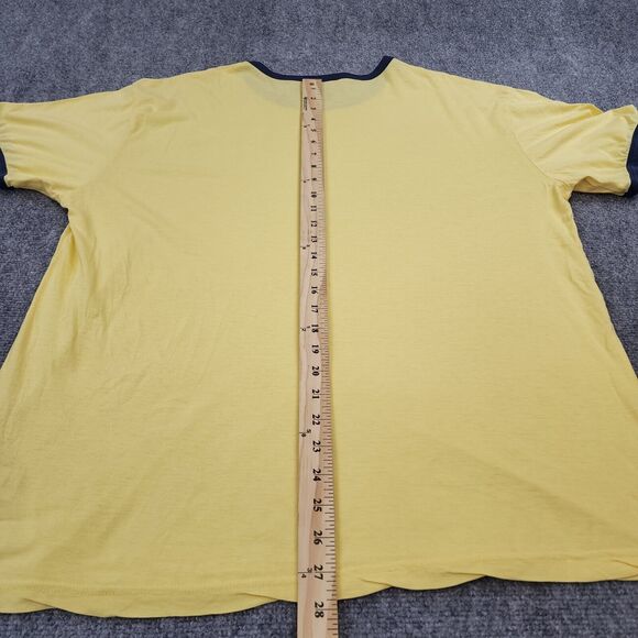 VTG Polo Ralph Lauren Shirt Mens Large Yellow Short Sleeve Hand Crafted Canoes - Picture 6 of 15